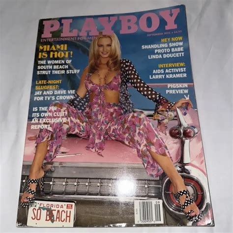 Playboy Magazine September Women Of South Beach Centerfold