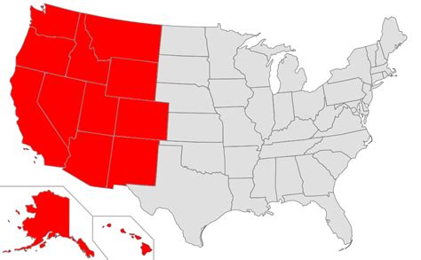 Map of the united states with oklahoma highlighted. Western American English - Wikipedia