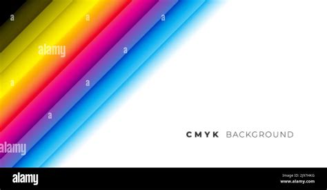 Rainbow Cmyk Colors Line Stripe Background Stock Vector Image And Art Alamy