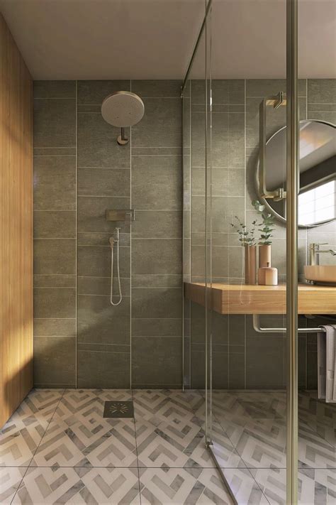 Creating A Modern Shower With This Tile Effect Wall Panel In Bathroom Wall Panels Pvc