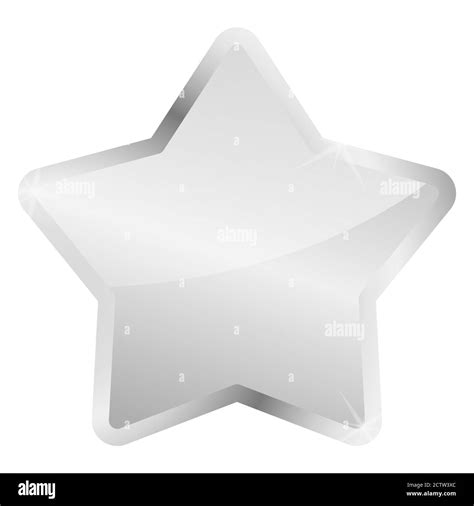 Vector Of Silver Star Glossy With Silver Frame Stock Vector Image And Art