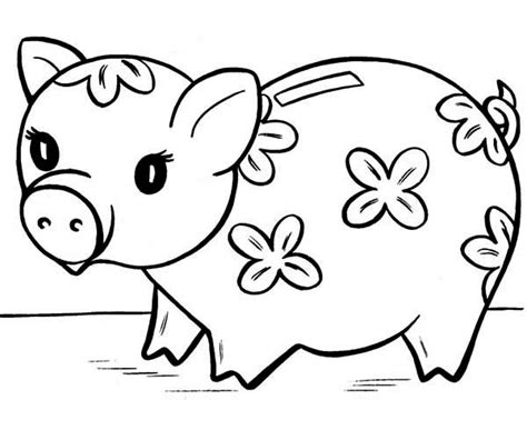 Cute Pig Coloring Pages At Free Printable Colorings