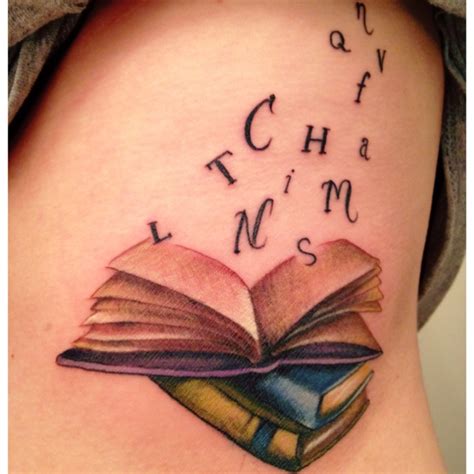 Letters And 3 Books Tattoo Tattoomagz › Tattoo Designs Ink Works