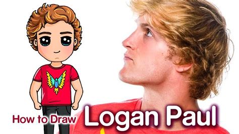 How To Draw Logan Paul Famous Youtuber Cute Drawings Cute Girl