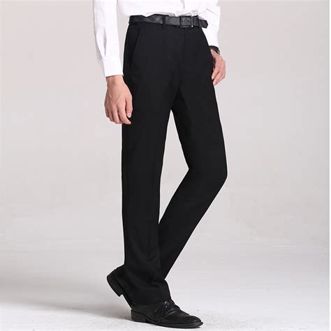 Size 29 40 Easy Care Workwear Black Pants Business Pants For Men Slim