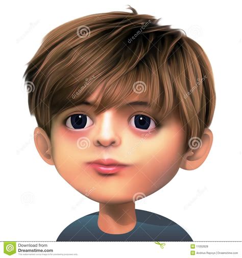 Boy With Brown Hair Royalty Free Stock Photos Image
