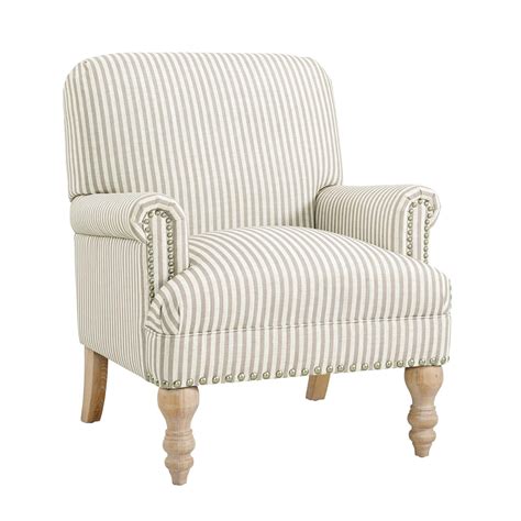 Humblenest Homestead Striped Accent Arm Chair