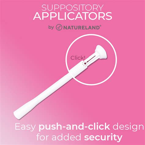 NATURELAND DISPOSABLE VAGINAL SUPPOSITORY APPLICATORS 20 PACK FITS