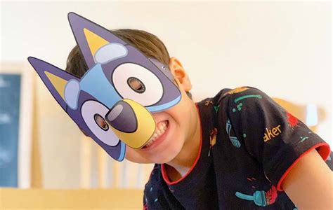 Make Your Own Bluey And Bingo Masks At Home