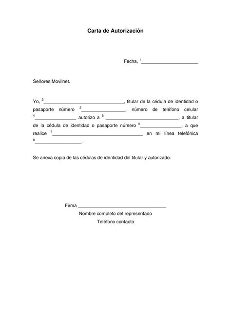 Modelo De Carta De Autorizacion Acta De Entrega De Eq