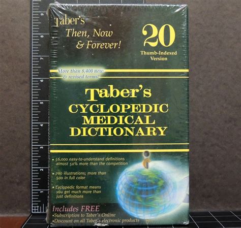 Tabers Cyclopedic Medical Dictionary Thumb Indexed Version 2005 Hc