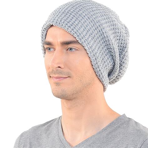 Mens Slouchy Long Beanie Knit Cap For Summer Winter Oversize R3k5 Ebay