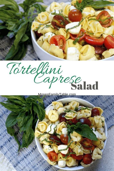 Such a light, crisp salad. Tortellini Caprese Salad | Recipe | Caprese recipes, Main ...