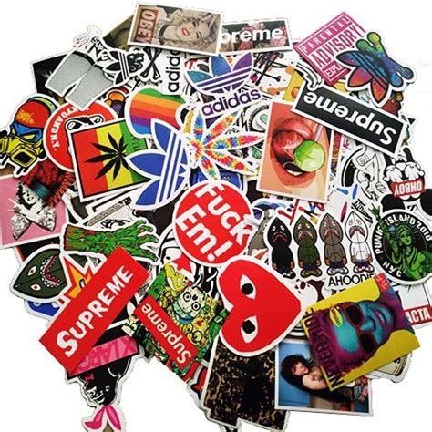 Sticker Pack 100pcs,Sanmatic Decals Vinyls Luggage,Bumper Stickers ...