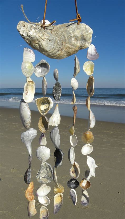 Oyster Shell Wind Chime Sea Shell Wind By Somethingfromthesea 4595