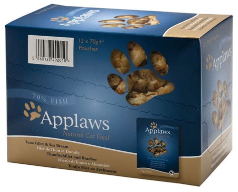 Applaws 100 Natural Wet Cat Food Pouch Tuna Fillet With Seabream In