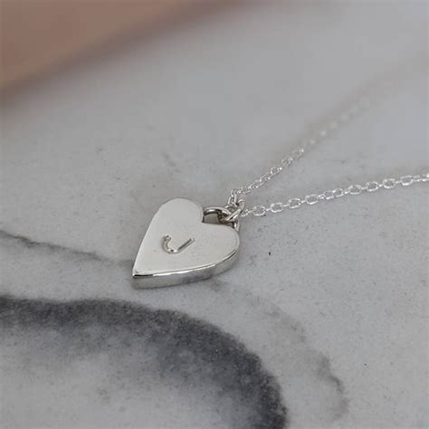 Personalised Solid Silver Heart Necklace By Charlotte Mari