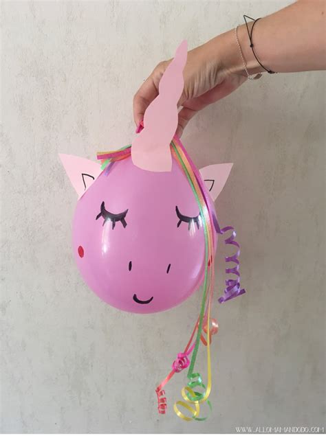 Diy Déco Anniversaire Licorne Les Ballons Licornes Allo Maman Dodo