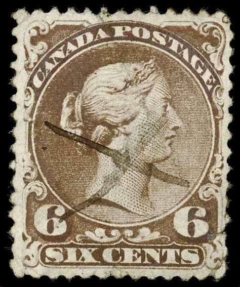 Buy Canada 27b Queen Victoria 1868 6¢ Watermarked Paper Arpin