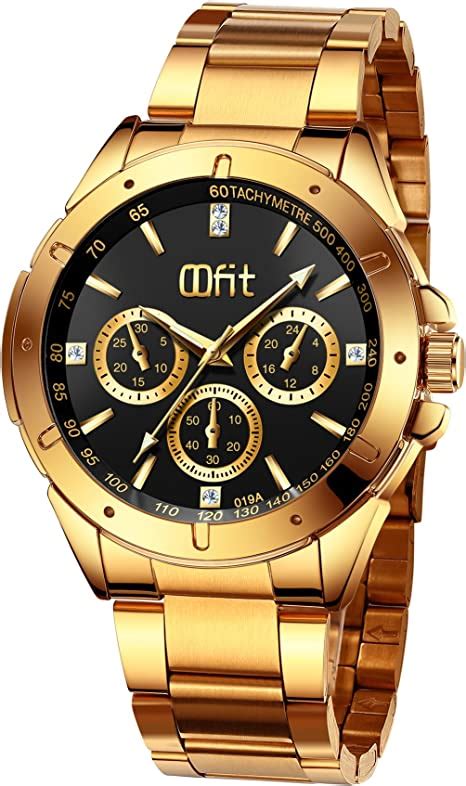 Gold Watches For Men Mens Gold Stainless Steel Luxury