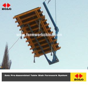 China Zolo Pre Assembled Table Slab Formwork System Flying Formwork