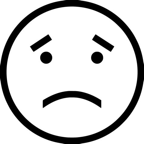 Svg Emotion Face Figure Sad Free Svg Image And Icon Svg Silh