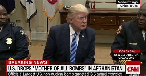 Trump Responds To Questions About The “mother Of All Bombs” The Us Dropped On Afghanistan Rare
