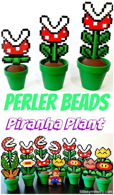 Create Your Own Mario Piranha Perler Bead Plants Anyone