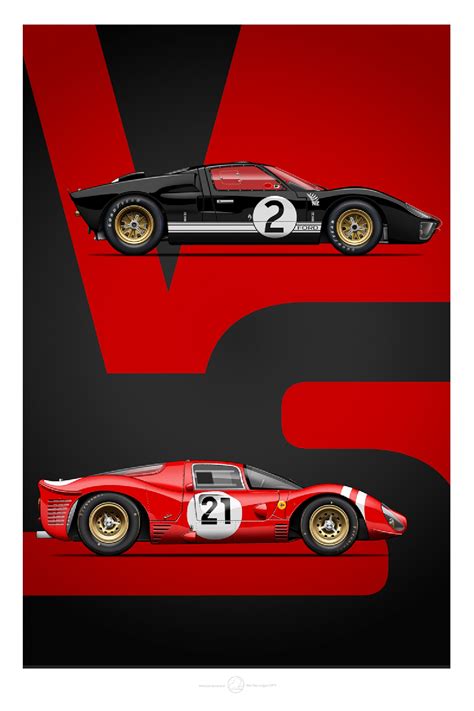American car designer carroll shelby and driver ken miles battle corporate interference and the laws of physics to build a revolutionary race car for ford in order to defeat ferrari at the 24 hours of le mans in 1966. Ford vs Ferrari 02 - PapaPaper