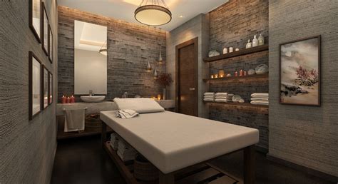 Spa Massage Room On Behance Spa Massage Room Massage Room Building