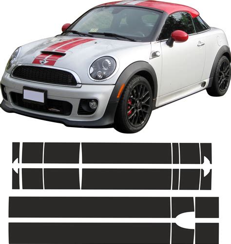 Mini R58 Cooper S Jcw And Cooper Coupe Over The Top Stripes Stickers