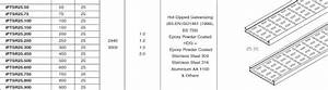 Electrical Cable Tray Size Chart Cable Tray Size Chart Trays Size