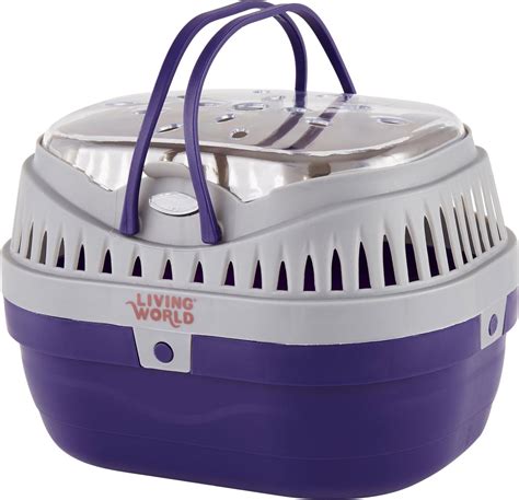 Living World Small Animal Carrier Purple And Grey Small