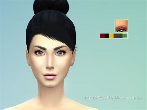 The Sims Resource Defined Thick Eyebrows By Kimikoprincess Sims 4