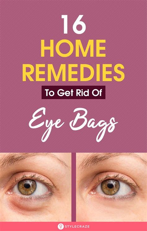 16 Home Remedies To Get Rid Of Eye Bags Cure Puffy Eyes Puffy Eyes