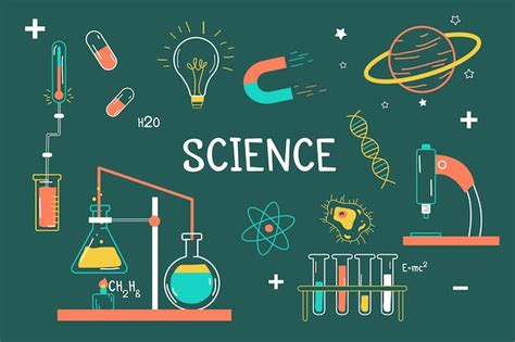 Free Vector Hand Drawn Science Background