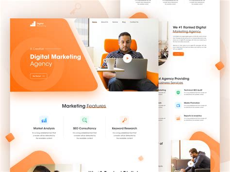 Digital Marketing Agency Landing Page By Mithun 🔥 On Dribbble
