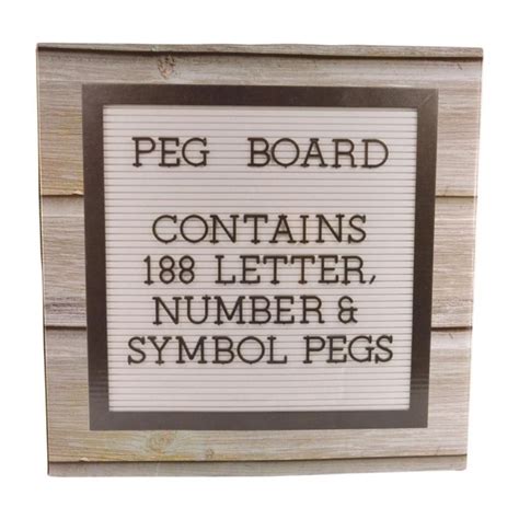 Pegboard With Changeable Letters Contains 188 Letter Number And Symbol