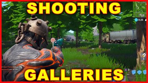 Fortnite Shooting Gallery Locations Season 7 Challenges Youtube