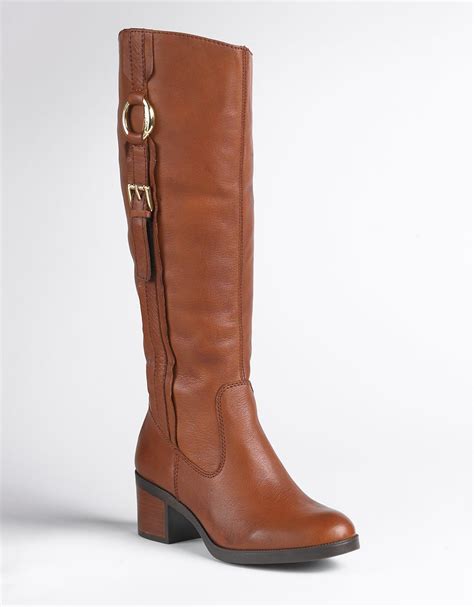 Lyst Lauren By Ralph Lauren Raeanne Vachetta Riding Boots In Brown