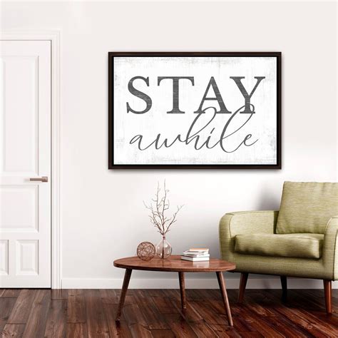 Large Stay Awhile Sign Stay A While Etsy In 2020 Stay Awhile Sign