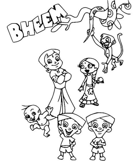 Printable Chhota Bheem Coloring Page Download Print Or Color Online