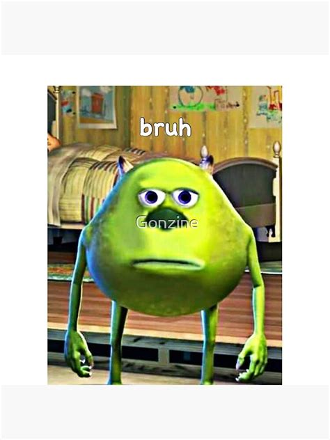 Mike Wazowski Bruh Moment Pin Sold By Harbor Tax Exempt Sku 474400