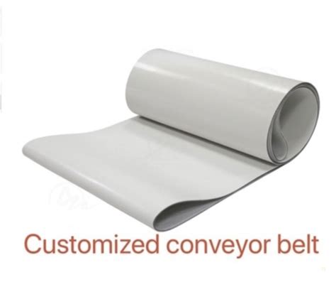 Customized Conveyor Belt 1000x200x3mm Pvc White Transmission