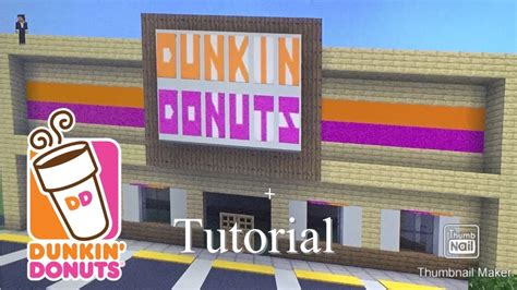 Minecraft Tutorial 17 How To Build Dunkin Donuts Youtube