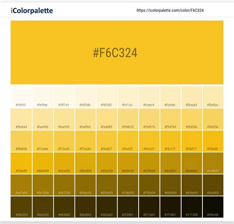 Pantone 14 0852 Tpx Freesia Color Hex Color Code F6c324 Information