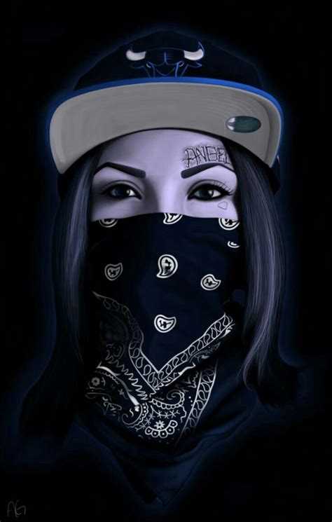 Löffel Puzzle Scarp Bandana Gangster Girl Wallpaper Plastik Chef Prozess