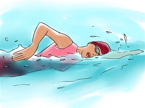 Cartoon Girl Swimming Clipart Best