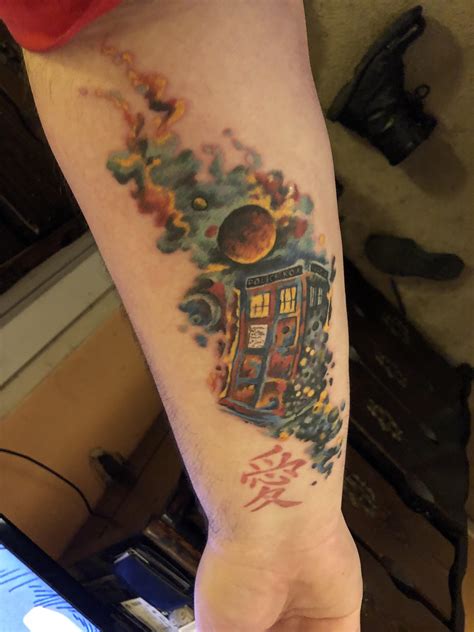 Tardis Tattoo Done By Lance Mcintosh At Area 51 Tattoo Company In