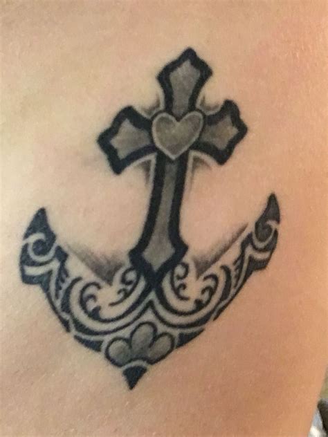 Faith Hope Charity Cross Anchor Heart Tattoo Faith Hope Love Tattoo